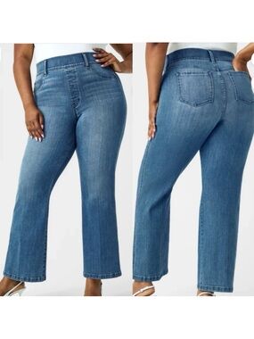 SPANX Kick Flare High Rise Jeans Vintage Indigo